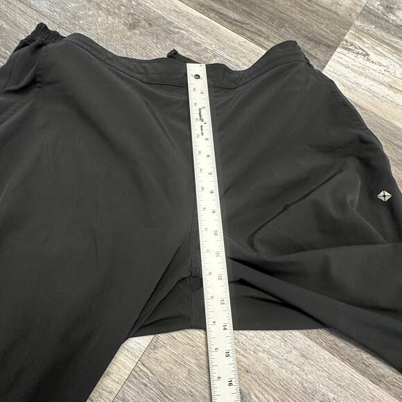 Thousand Miles Black Mens XL Tapered Relaxed Flat Front Plain Chino Golf Pants - Picture 7 of 10